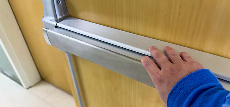 Installing a Push Bar on a Door Somerville